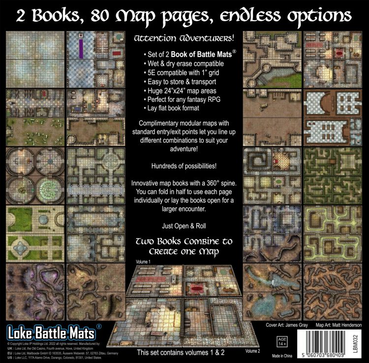 Delve Into Castles Crypts With New Loke Battlemats Book Ontabletop