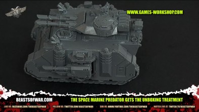 The Space Marine Predator Gets the Unboxing Treatment