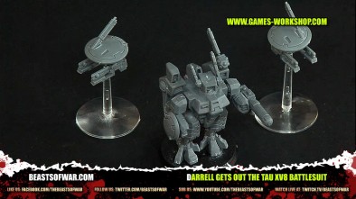 Darrell Gets Out the Tau XV8 Battlesuit