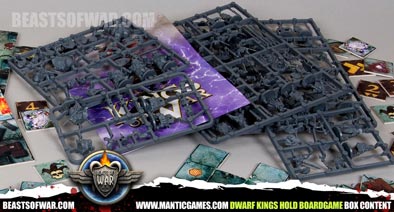 Dwarf Kings Hold Boardgame Box Content