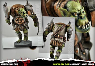 Mantic Orc 3-Up Painted