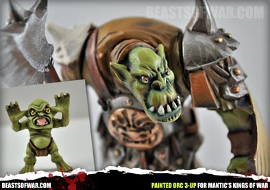 Mantic Orc 3-Up Painted