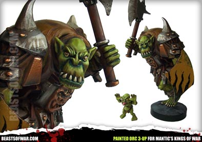 Mantic Orc 3-Up Painted