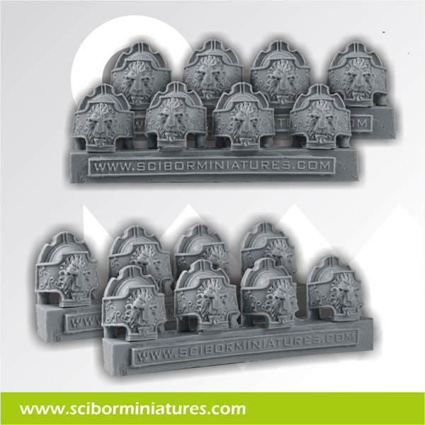 Lion Big Shields Scibor Miniatures 3