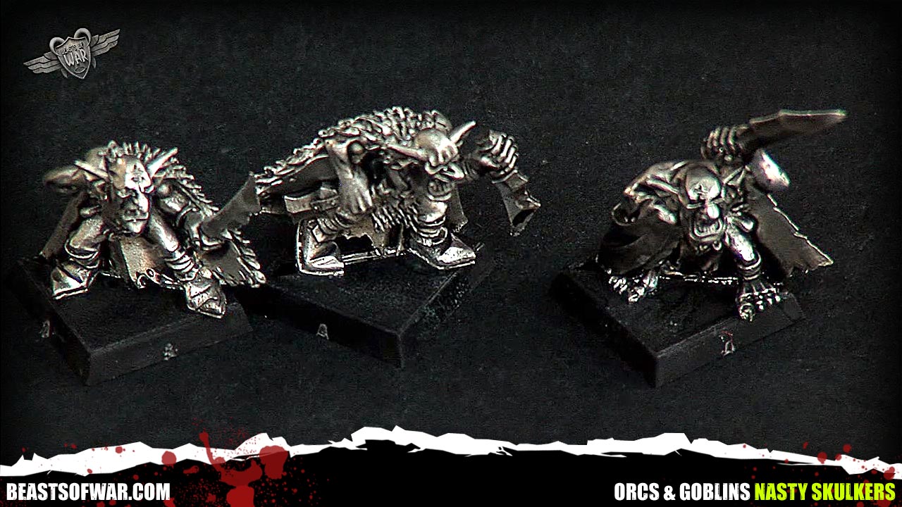 Games Workshop Warhammer Grots Nasty Skulkers Night Goblins BNIB Metal Figures