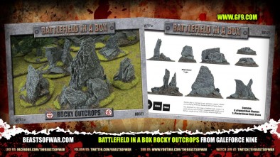 Battlefield in a Box Rocky Outcrops from GaleForce Nine