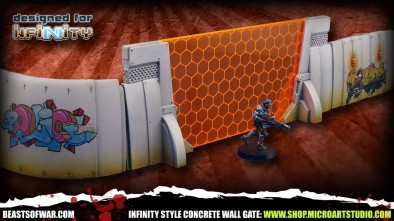 Micro Art Studio Infinity Style Concrete Wall Gate