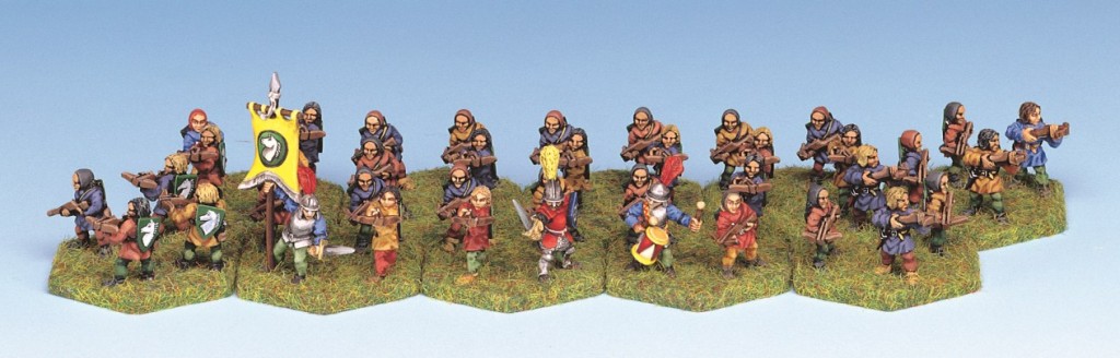 Figurines Démons DEMONWORLD Novices Of The Order - 4 Pièces Métal 15mm, Non Peintes