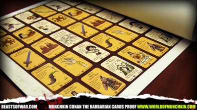 Munchkin Conan the Barbarian Cards Proof