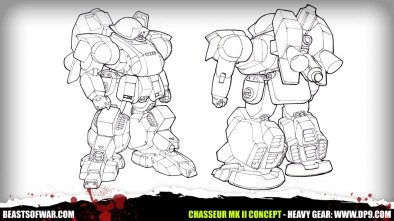 Heavy Gear Chasseur Mk II Concept