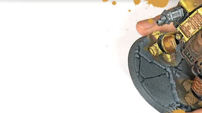 3 Colours up: Painting an Imperial Fist Dreadnought Part 4