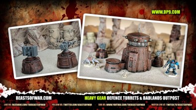 Heavy Gear Defence Turrets & Badlands Outpost