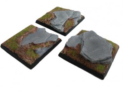 50mm Rock Slate Bases