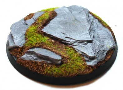 60mm Round Rock Slate Bases