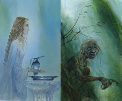 Galadriel and Smeagol