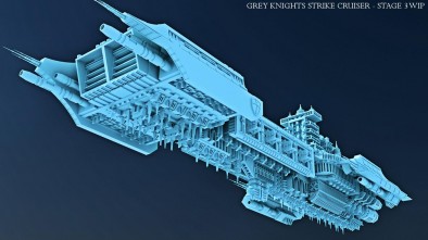 Grey Knight Strike Cruiser 3