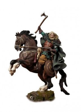 Horseback Viking Painted