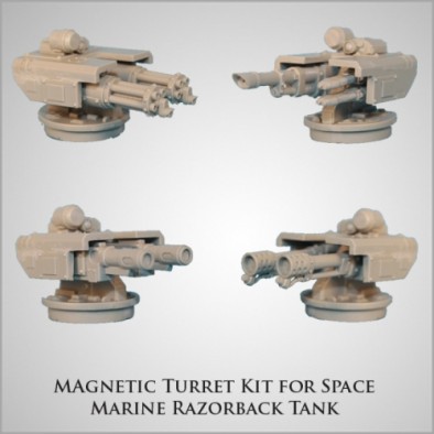 Magnetic Razorback Turrets