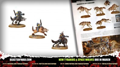 New Tyranids & Space Wolves Due in March