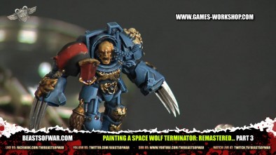 Painting a Space Wolf Terminator: Remastered... part 3