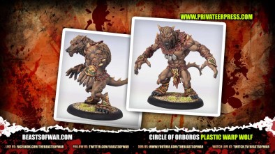 Circle of Orboros Plastic Warp Wolf 3