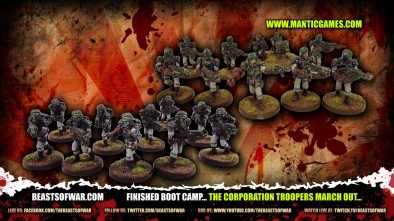 Finished Boot Camp... The Corporation Troopers March Out...