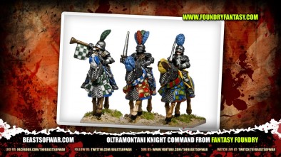 Oltramontani Knight Command from Fantasy Foundry