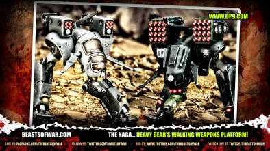 The Naga... Heavy Gear's Walking Weapons Platform!