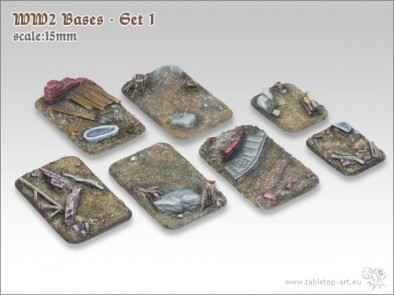 WWII 15mm Bases #1