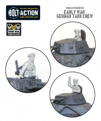 Warlord - Early War German Tank Crew in Tanks