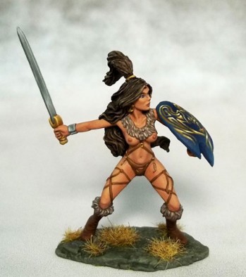 Amazon Warrior with Sword & Shield