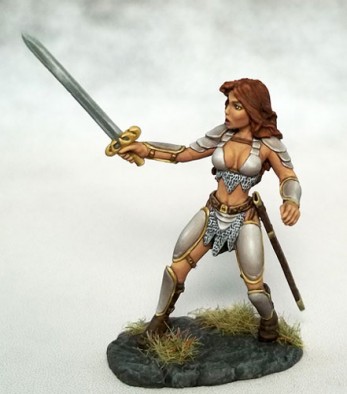 Female Fighter with Long Sword