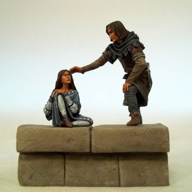 Jon Snow & Arya Stark Diorama