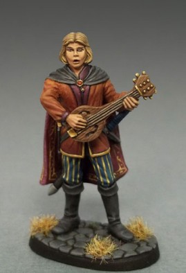 Male Bard with Lute