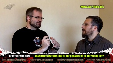 Adam Meets Mathias. One of the Organisers of Adepticon 2012