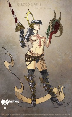 Gilded Saint - Dragon Hunter Art