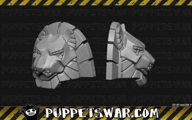 Lion Sci-Fi Shoulder Pad