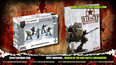 DUST Warfare... March of the Axis Battle Grenadiers