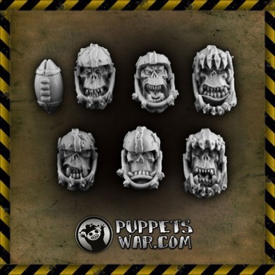 Puppets War - Orc Fantasy Football Heads