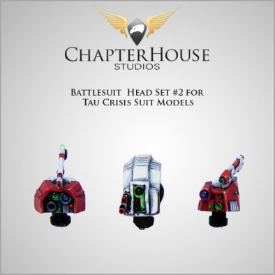 Tau Battlesuit Head Set #2