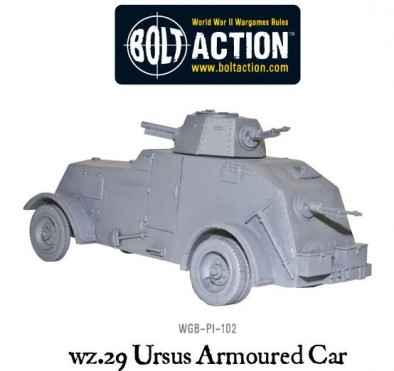 Bolt Action wz.29 Ursus Armoured Car (Rear)