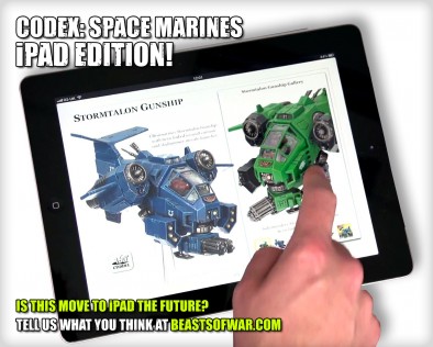 Codex: Space Marines on iPad