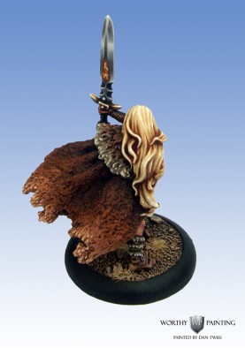 Cool Mini or Not - Female Barbarian with Sword (Rear)