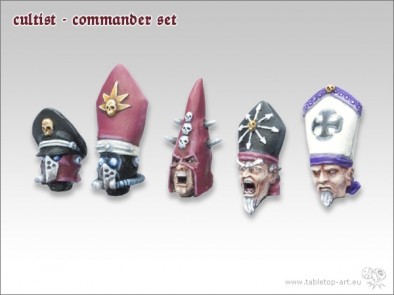 Cultist Commander Set Heads