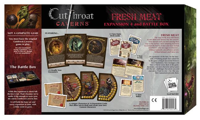 Fresh Meat and Battle Box Cutthroat Caverns Expansion 4 New 