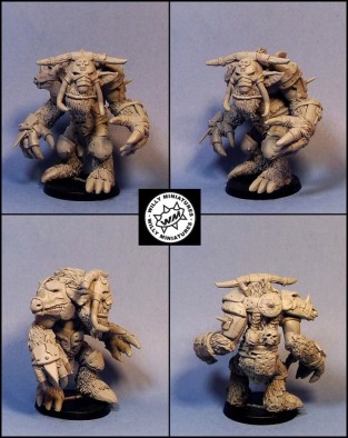 Snow Troll Willy Miniatures WIP