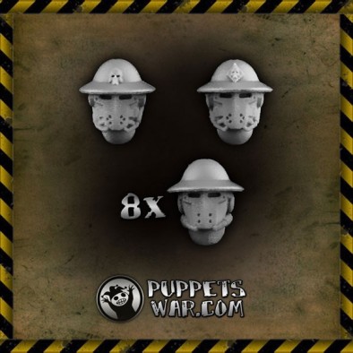 Steampunk Guardsmen Heads (Front)