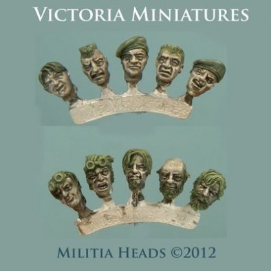 Victoria Miniatures - Militia Heads