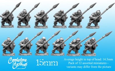 15mm Dwarf Spearmen