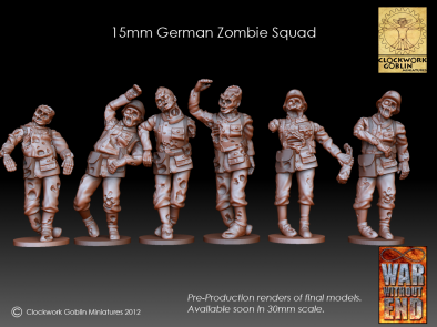 15mm German Zombie Squad (Also in 28mm)